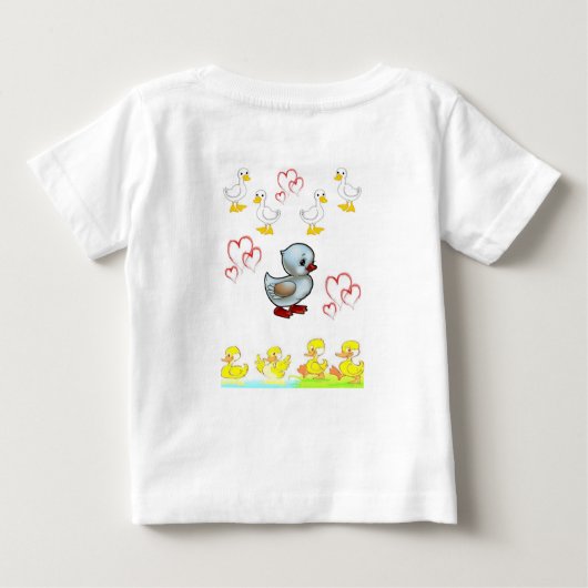 Baby T-shirt eend (Achterkant)