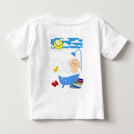 Baby T-shirt eend (Achterkant)