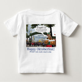 baby t-shirt. Gelukkig Oktoberfest! giraffe/meisje