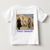 baby t-shirt. Gelukkig Pascha. loris/aap (Achterkant)