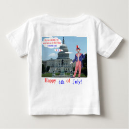 baby t-shirt. Gelukkige 4e. rat/unclesam