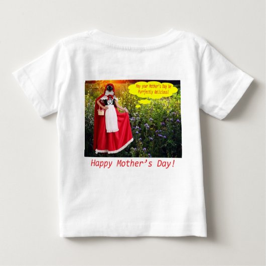baby t-shirt. Gelukkige Moederdag ragdollcat / kle (Achterkant)