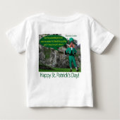 baby t-shirt. Gelukkige St. Patrick's Day. Ierse s (Achterkant)