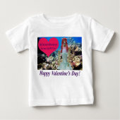 baby t-shirt. Gelukkige Valentijnsdag. doe/zeemeer (Voorkant)
