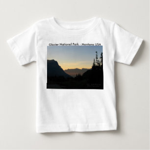 Baby T-shirt Glacier National Park Zonsopgang