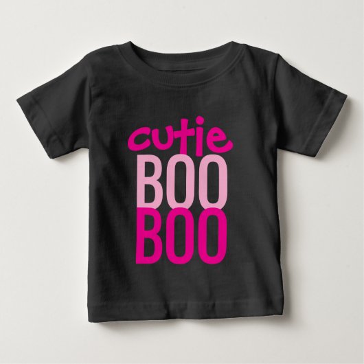 Baby T-shirt: HALLOWEEN Cutie Boo #3 (Voorkant)