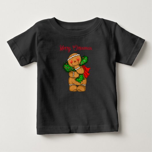Baby T-Shirt Holiday Gingerbrood Persoon (Voorkant)
