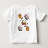 Baby T-shirt honkbal (Achterkant)
