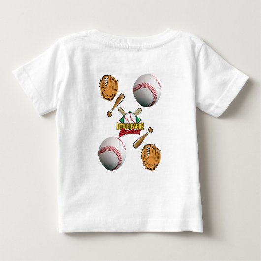 Baby T-shirt honkbal (Achterkant)