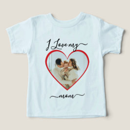 Baby t-shirt Ik hou van mijn moeder