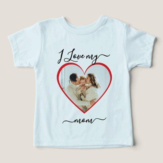 Baby t-shirt Ik hou van mijn moeder (Design voorkant)