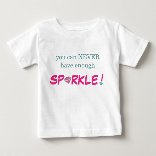 Baby T-Shirt - je kunt nooit genoeg sparen! (Voorkant)