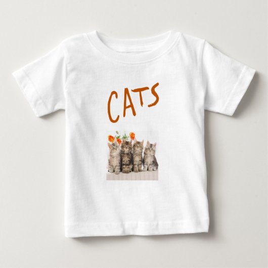 Baby T-shirt kat (Voorkant)