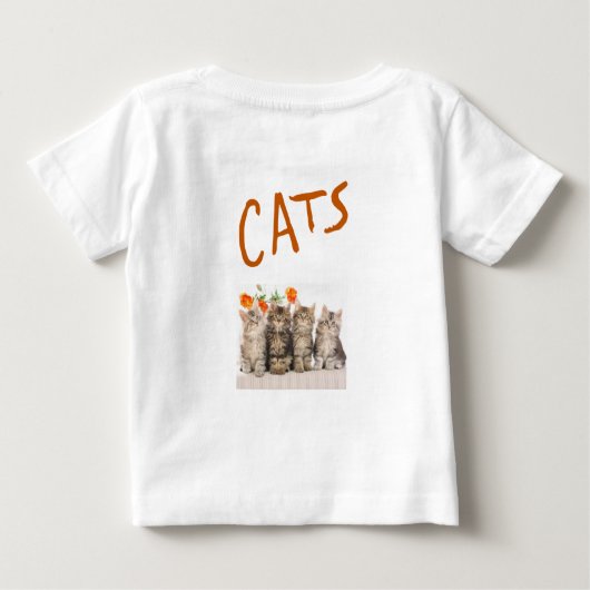 Baby T-shirt kat (Achterkant)