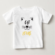 Baby T-shirt kattenliefhebber