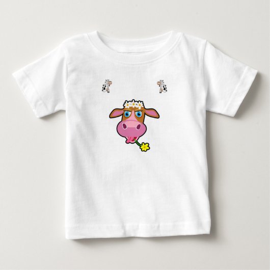 Baby T-shirt Koe (Voorkant)