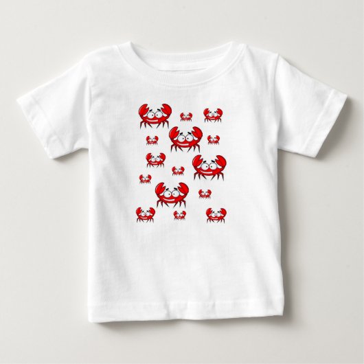 Baby T-shirt krab (Voorkant)