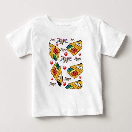 Baby T-shirt krijtje (Voorkant)