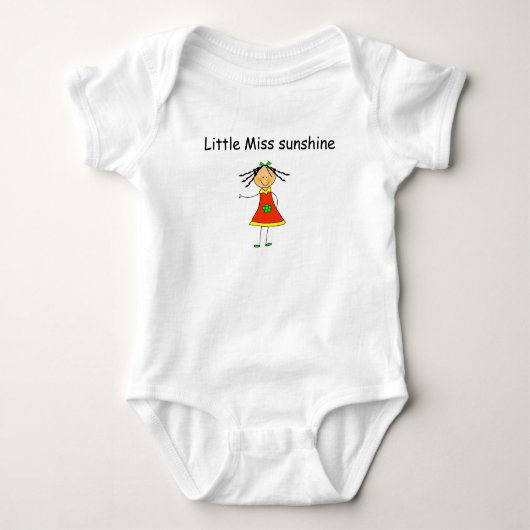 Baby T-shirt "Little Miss sunshine" (Voorkant)