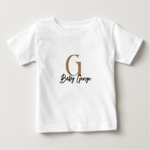 Baby T-Shirt met aangepaste Monogram Naam – Minima