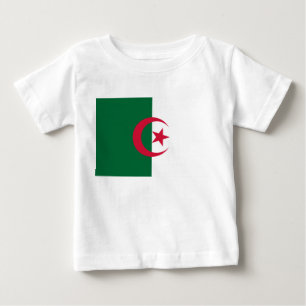 Baby T-shirt met Algerijnse vlag