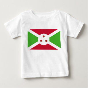 Baby T-shirt met Burundese vlag