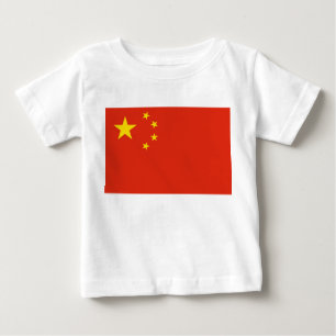 Baby T-shirt met Chinese vlag