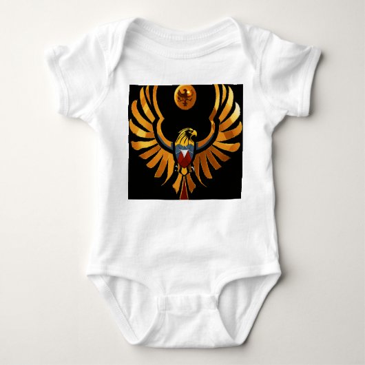 "Baby T-shirt met Crystal Eagle Design (Voorkant)