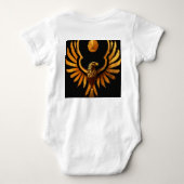 "Baby T-shirt met Crystal Eagle Design (Achterkant)