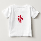 Baby T-shirt met de vlag van Florence (Achterkant)