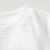 Baby T-shirt met de vlag van Florence (Detail - nek (in wit))