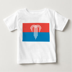 Baby T-shirt met de vlag van Kansas City