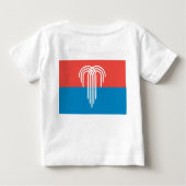 Baby T-shirt met de vlag van Kansas City (Achterkant)