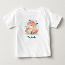 Baby T-shirt met eigen naam | Fox Print