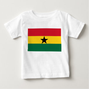 Baby T-shirt met Ghanese vlag