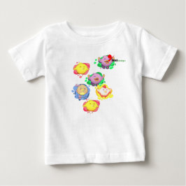 Baby T-shirt met kleine vogels