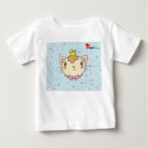 Baby T-shirt met Leuke Kat Ontwerp – Schattig en C