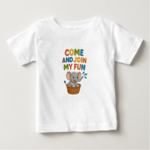 Baby T-shirt met leuke olifant