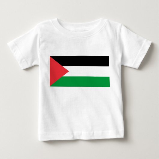 Baby T-shirt met Palestijnse vlag (Voorkant)