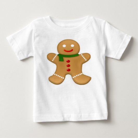 Baby T-shirt met peperkoekman (Voorkant)