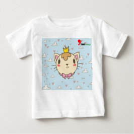 Baby T-shirt met Schattige Cat Design – Schattig e