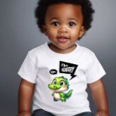 Baby T-shirt met Schattigee hongerige krokodil