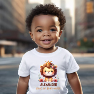  Baby T-Shirt met Schattigee Leeuw