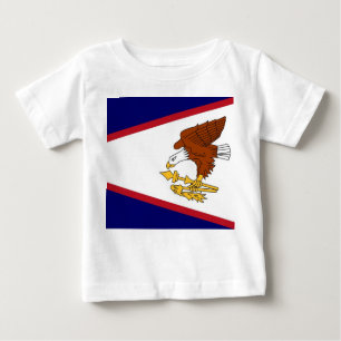 Baby T-shirt met vlag van Amerikaans-Samoa