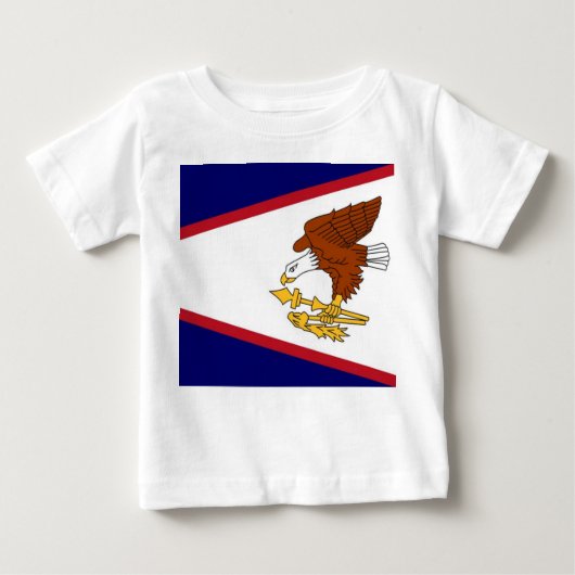 Baby T-shirt met vlag van Amerikaans-Samoa (Voorkant)