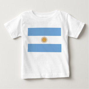 Baby T-shirt met vlag van Argentinië