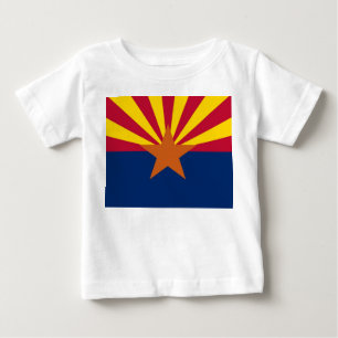 Baby T-Shirt met vlag van Arizona, VS.