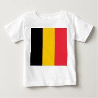 Baby T-shirt met vlag van België
