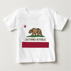 Baby T-Shirt met vlag van Californië, VS