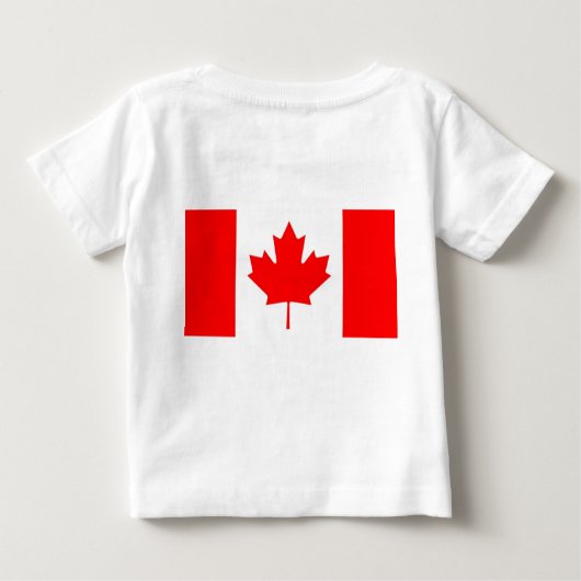 Baby T-shirt met vlag van Canada (Achterkant)